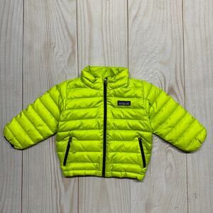 Patagonia Toddler Boys 12-18M Duck Down Sweater Puffer 600 Fill Jacket Green